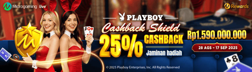 MG LIVE - Playboy Cashback Shield