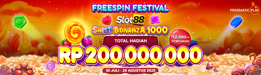 SLOT88 X PP - Freespin Festival Slot88 Sweet Bonanza 1000